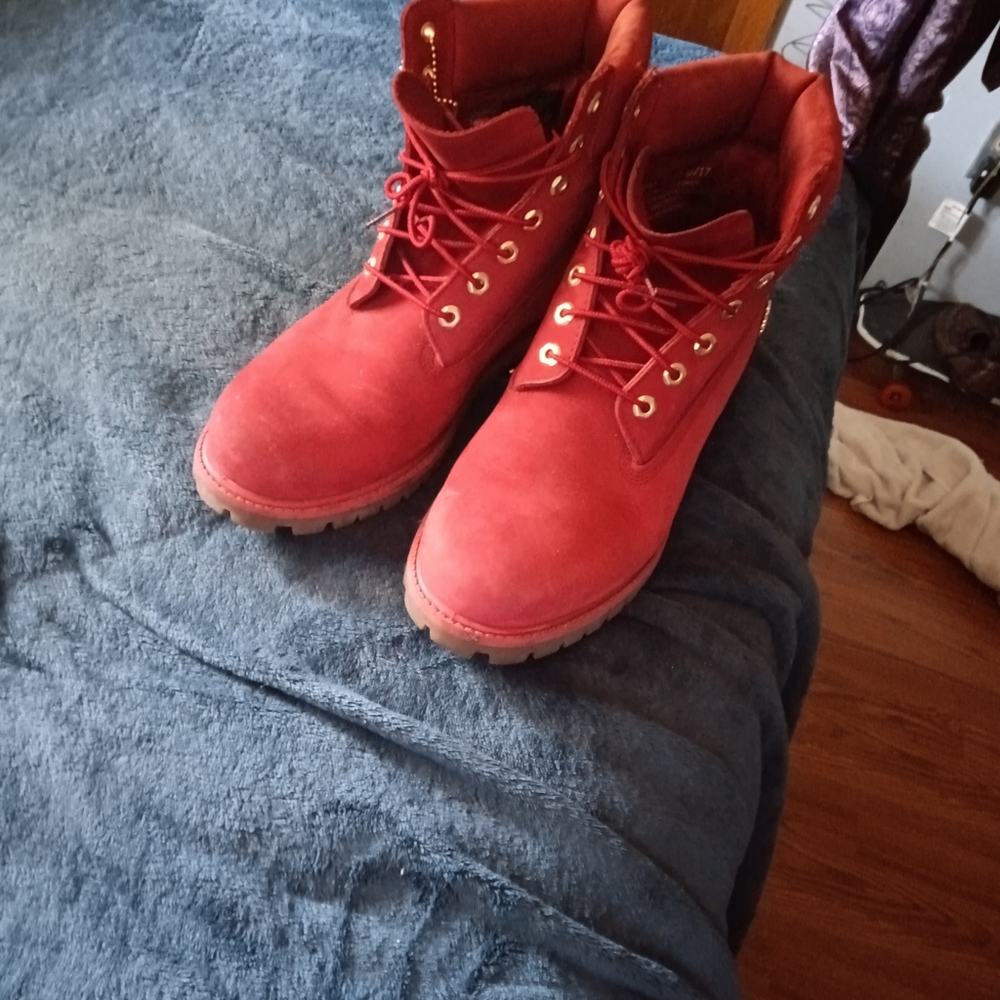 Ruby Red Timberland Premium Boots - image 2